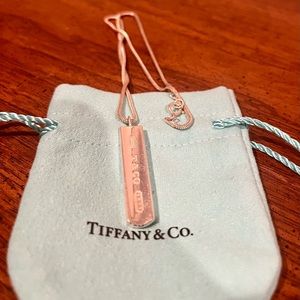 Tiffany & Co 1837 Bar Pendant Necklace